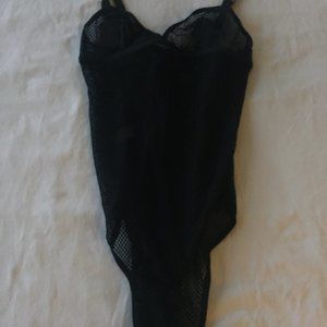 New Stella McCartney Black Mesh Bodysuit - Size M